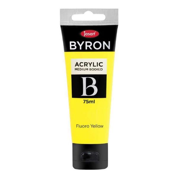 Picture of Jasart Byron Acrylic Paint 75ml Fluro Yellow