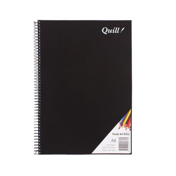 Picture of Visual Art Diary Quill A4 Spiral 60pg