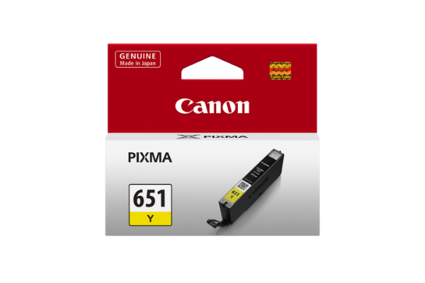 Picture of Canon CLI-651 Ink Cartridge, Yellow (CLI651Y)