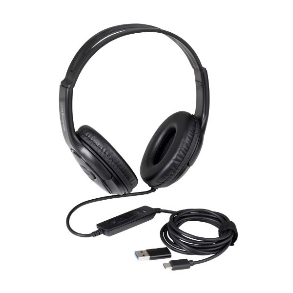 Picture of Kensington USB-C Headphones + USB-A Adaptor