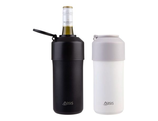 Picture of Oasis S/S Double Wall Adjustable Wine Cooler Black