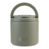 Picture of Oasis Stainless Steel Double Wall Insulated Food Flask W/ Quick Release Lid & Spork 500ml Olive Green