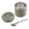 Picture of Oasis Stainless Steel Double Wall Insulated Food Flask W/ Quick Release Lid & Spork 500ml Olive Green